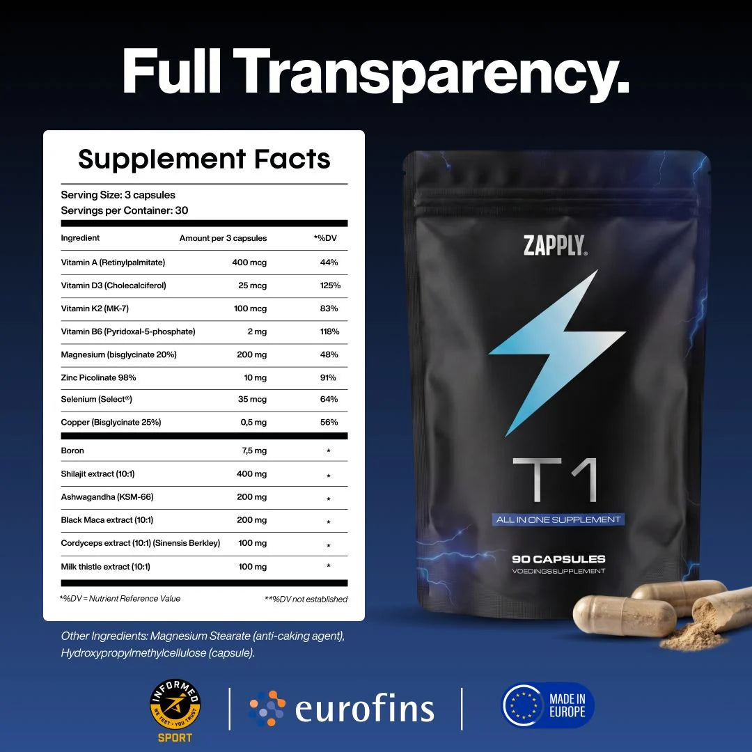 Zapply T1 - Boost Natural Testosterone